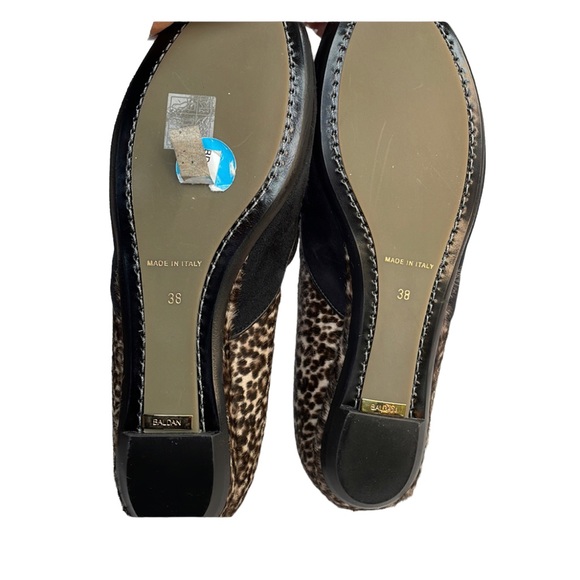 BALDAN woman’s black suede embellished flats, size 38 EU, Never worn - Picture 9 of 9